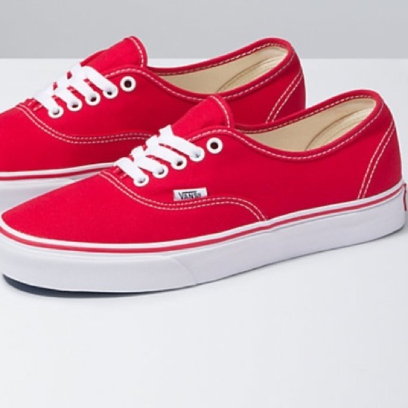 Vans Shoes - COPY - red vans sneakers authentic unisex